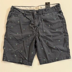 H&M Charcoal Palm Print Men's Shorts